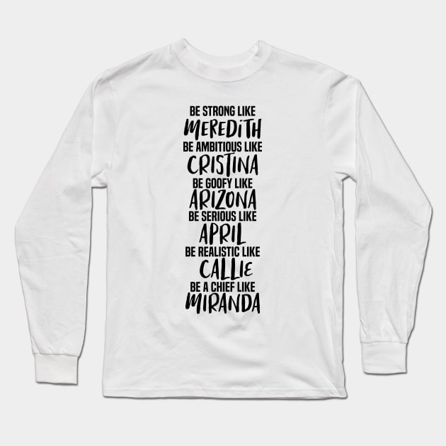 Grey's Anatomy Long Sleeve T-Shirt by C_ceconello